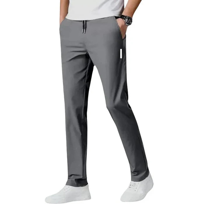 COMBO OF 2 MEN'S SPORTS REGULAR FIT COOL PANTS WITH TWO SIDE POCKETS ( BLACK + GREY )
